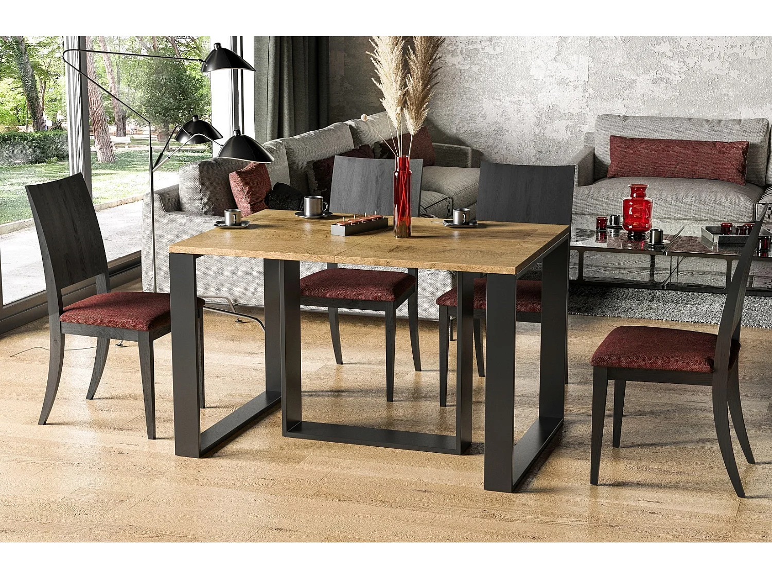 Esstisch Borys 130-250 (Wotan Eiche)