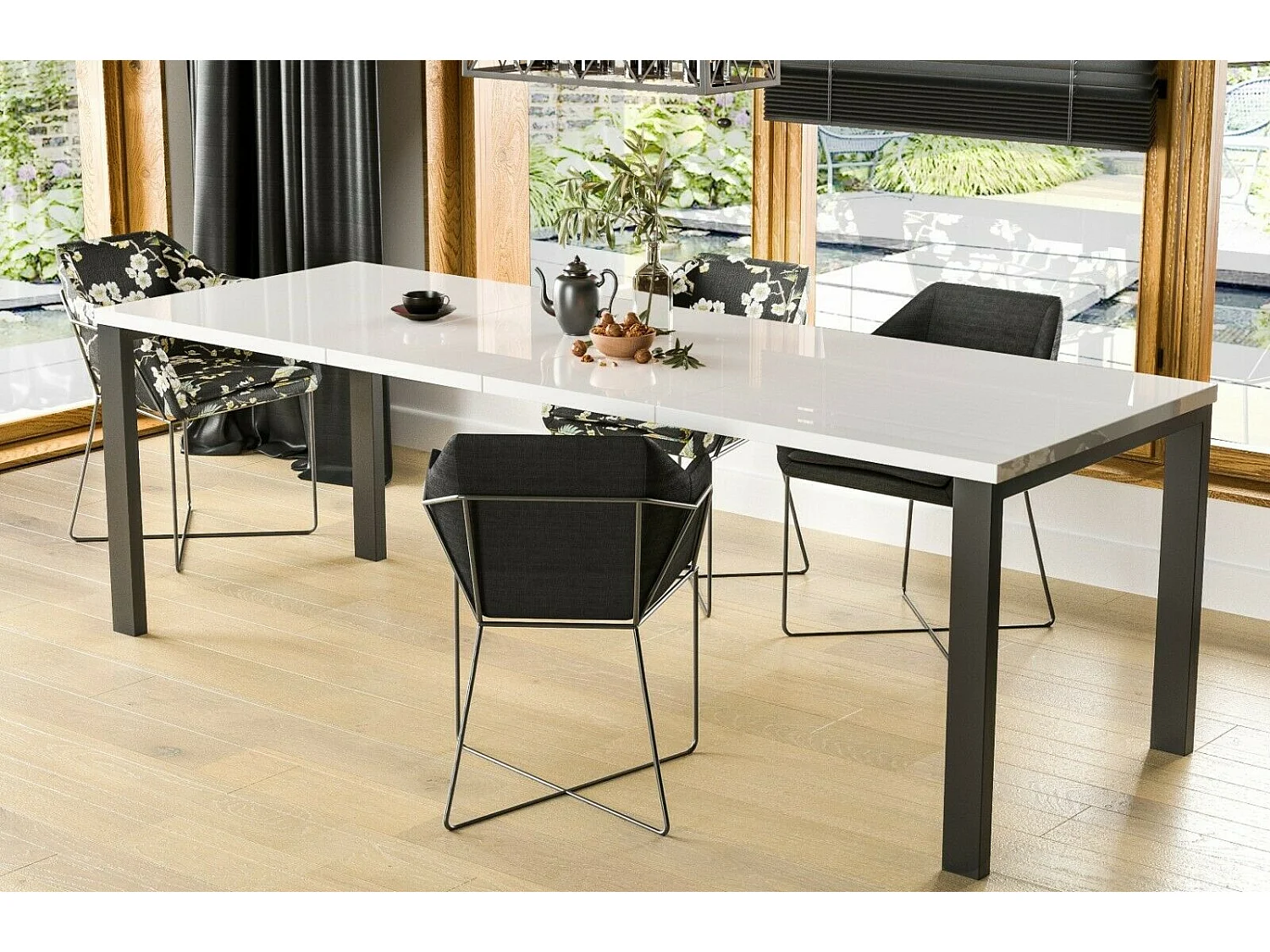 Esstisch Garant 130-220 cm (Hochglanz)