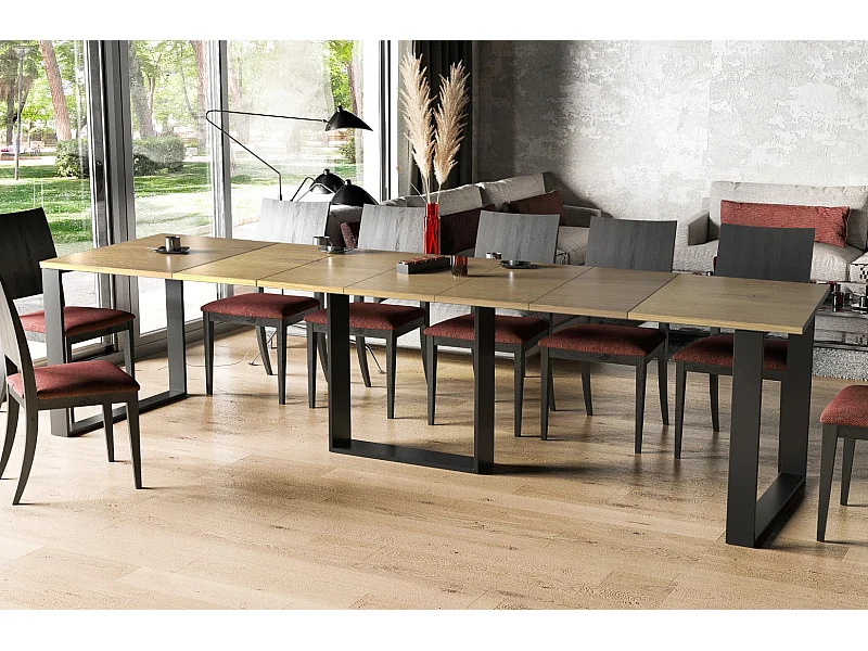 Stół rozkładany BORYS 130(250)x80 dąb natura