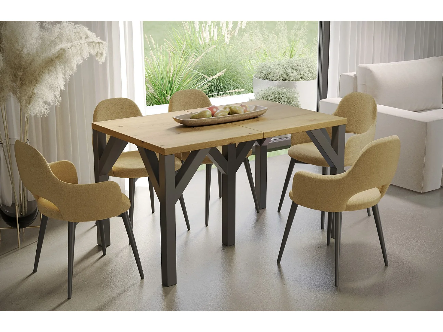 Stół rozkładany DUNAJ 130(405)x90 dąb artisan