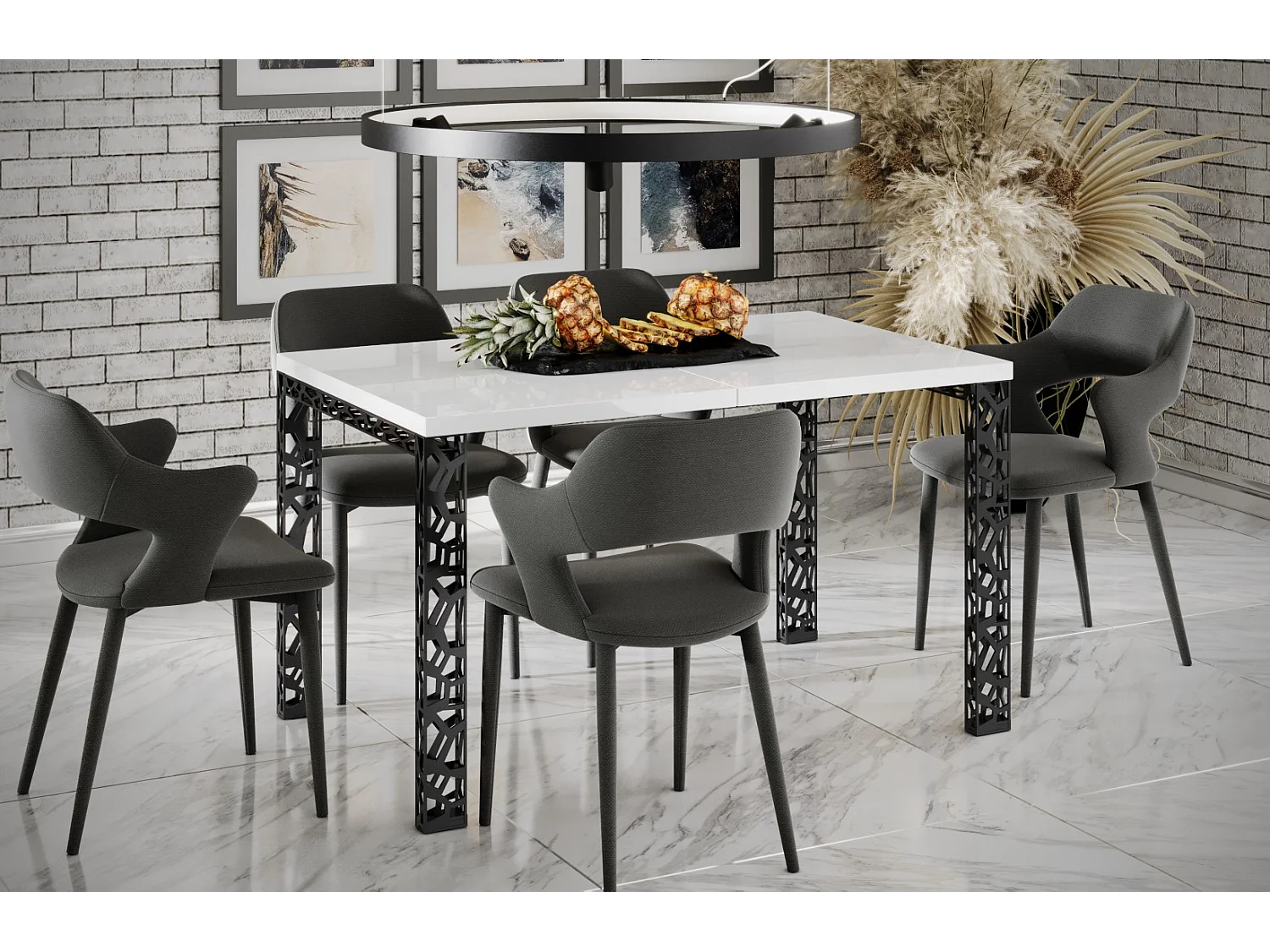 Esstisch Matio 130-265 cm(Hochglanz)