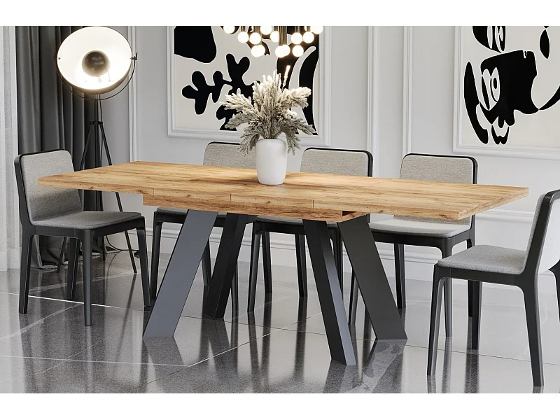 Stół rozkładany COMO 130(210)x80 dąb złoty craft