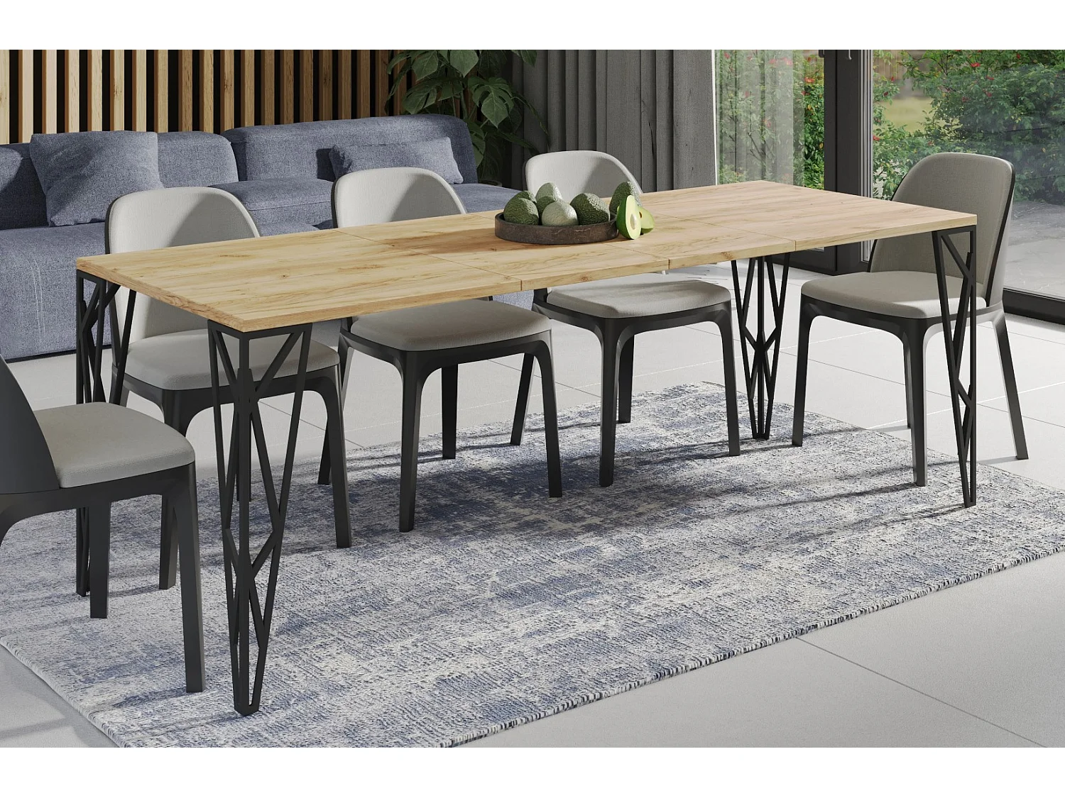 Esstisch Rulo 130-210 cm (Craft Eiche)