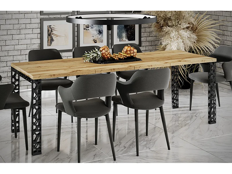 Stół rozkładany MATIO 80(170)x80 dąb wotan