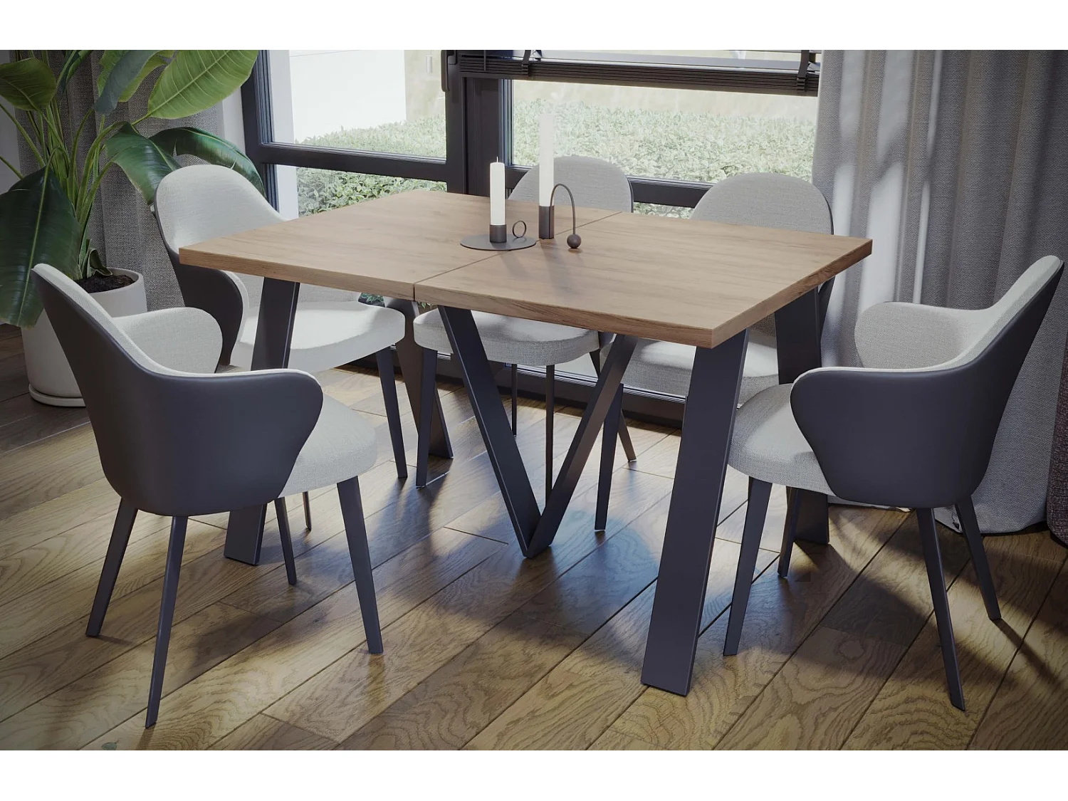 XXL Esstisch Lungo 130-405 ausziehbar