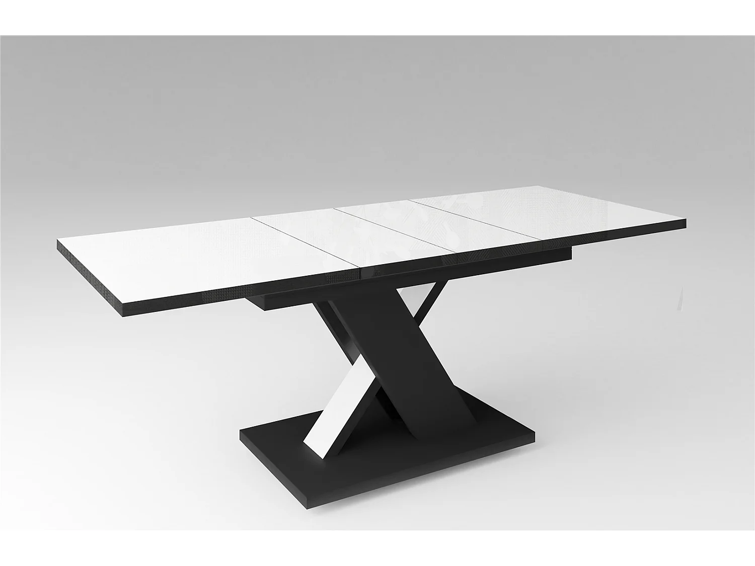 Esstisch Next 140-220 cm Weiß Hochglanz