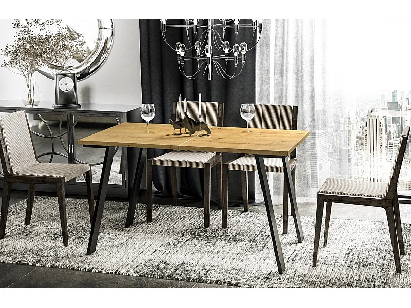 Stół rozkładany LIWIA 130(210)x80 dąb artisan