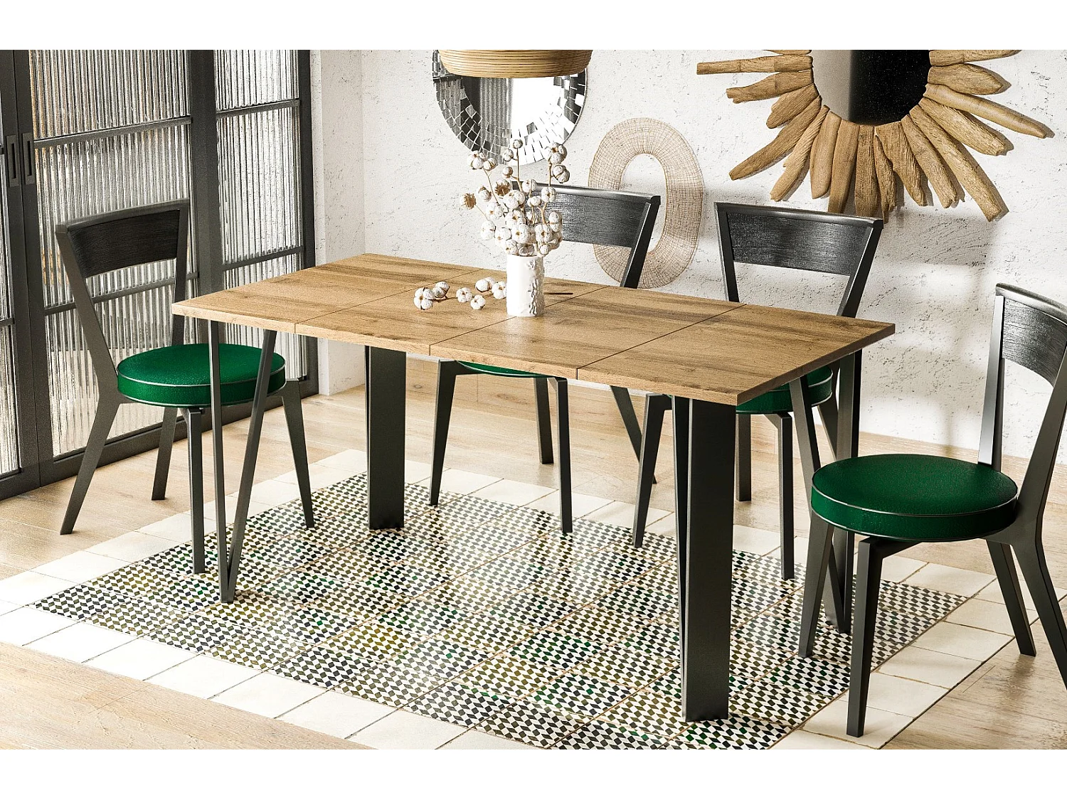 Esstisch Adeo 80-170 cm (Wotan Eiche)