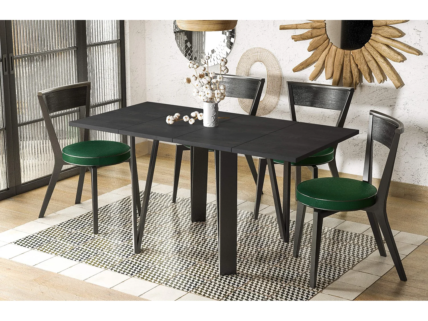 Esstisch Adeo 80-170 cm (Beton D)