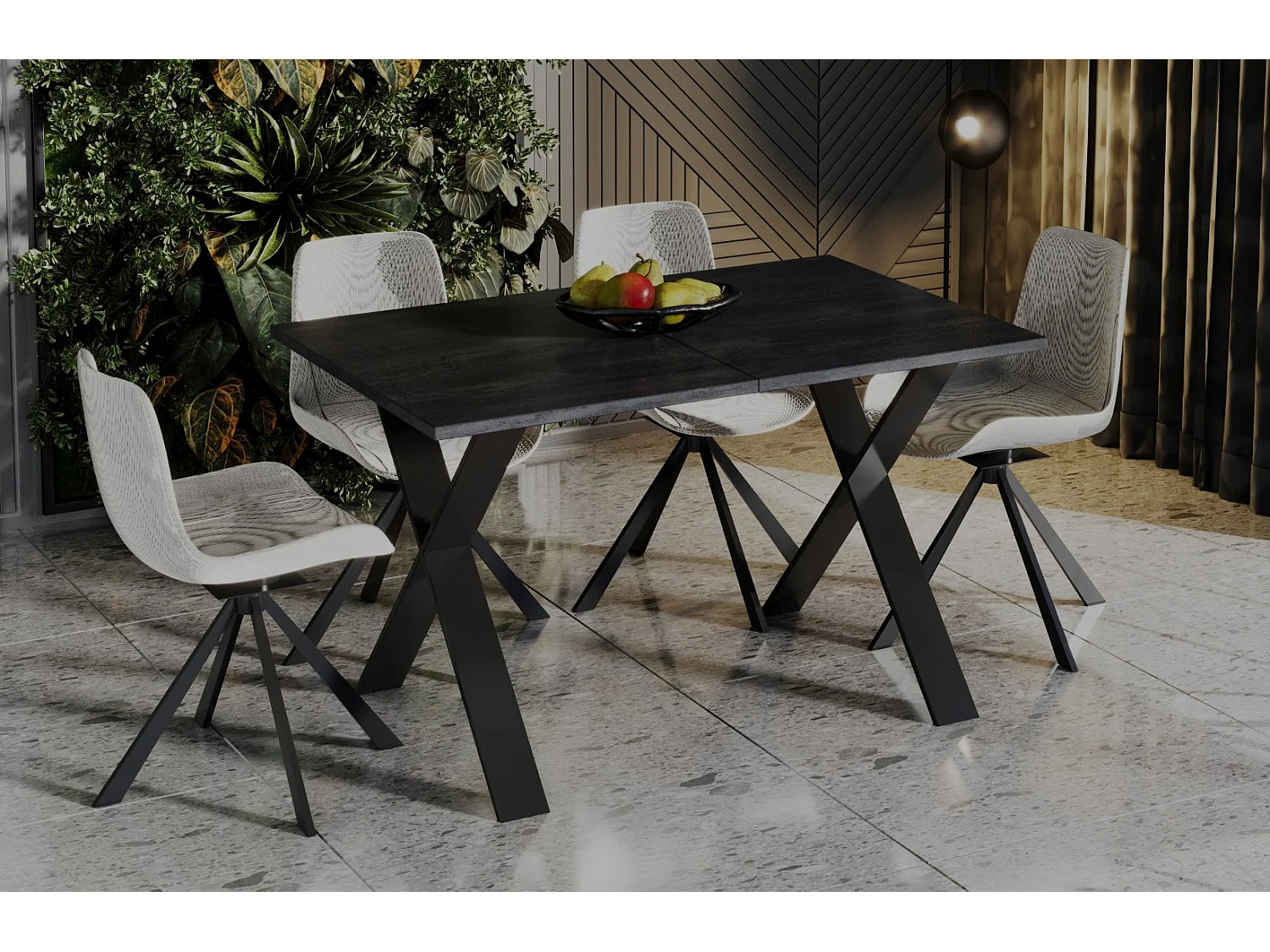 Esstisch Stol X 130-210 cm (Beton D)