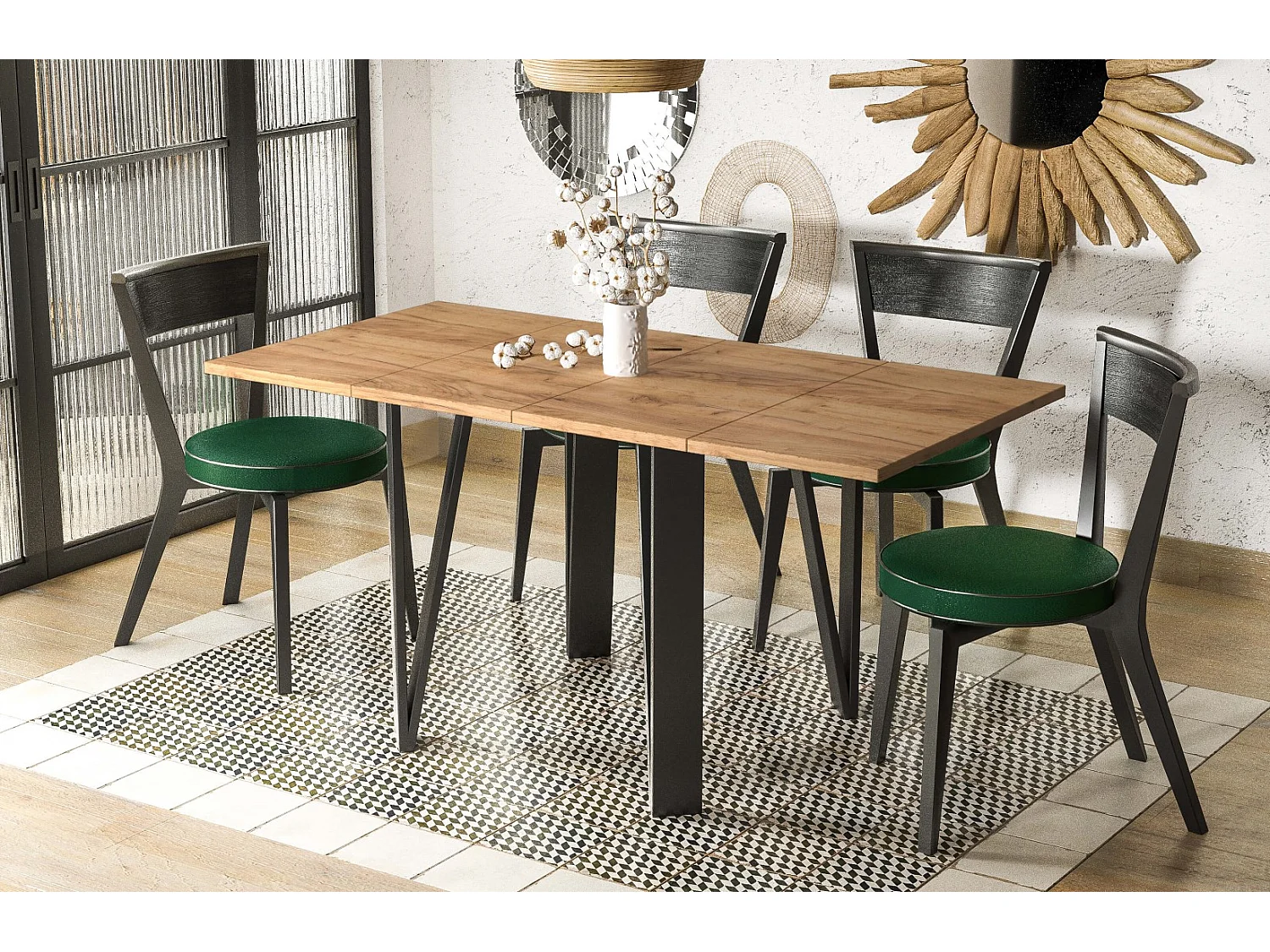 Esstisch Adeo 80-170 cm (Craft Eiche)