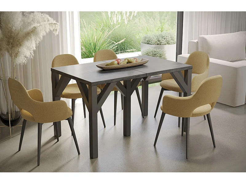 Esstisch Dunaj 130-240cm (Beton D)