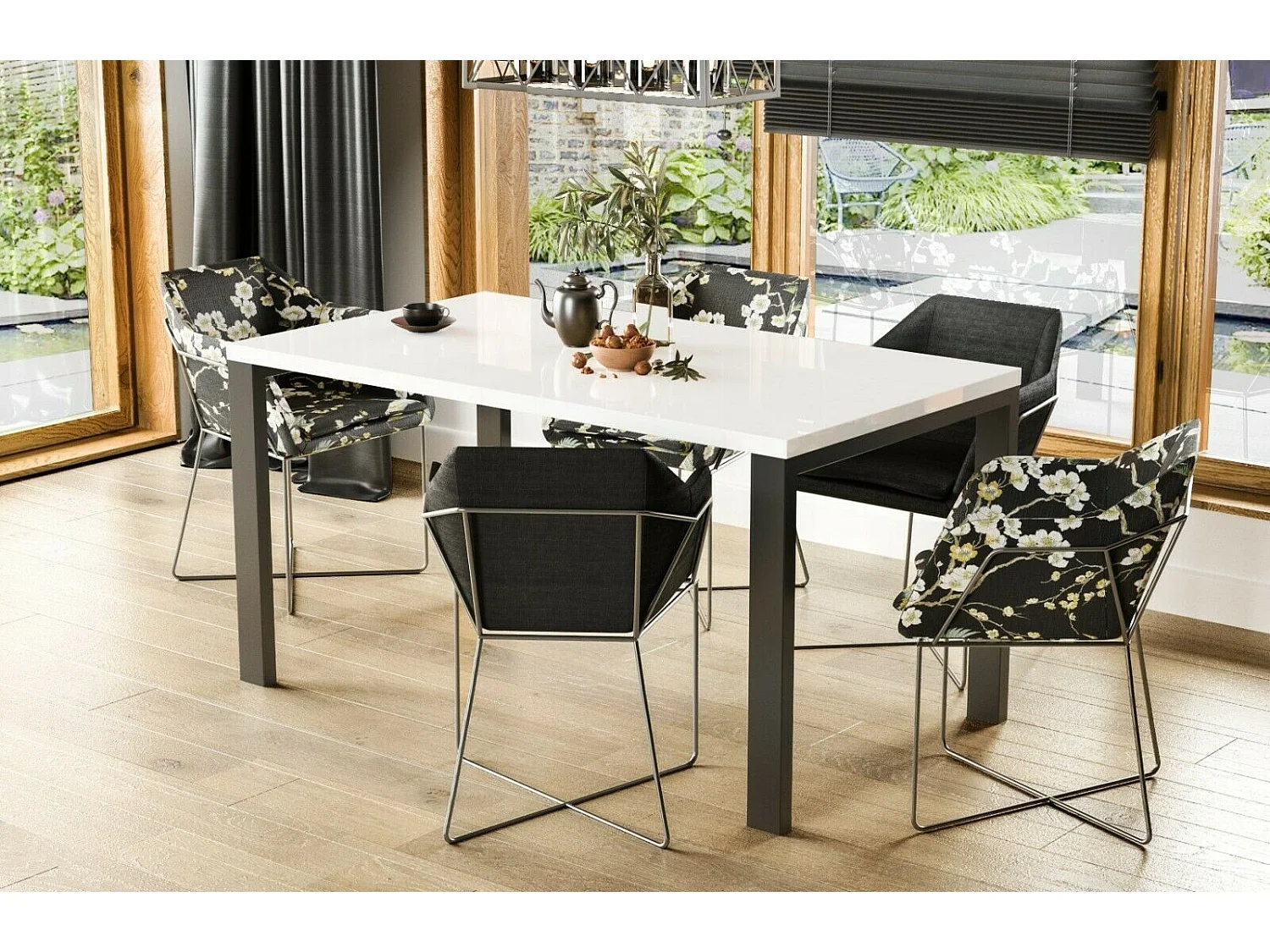 Esstisch Garant 80-170 cm (Hochglanz)