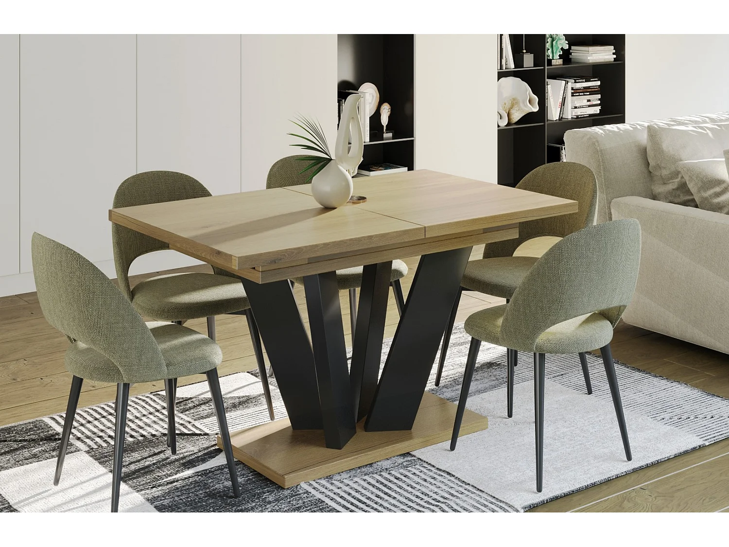 Esstisch Alex 130-210 cm (Natur)