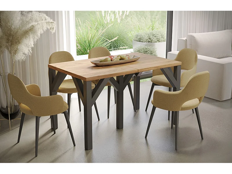 Stół rozkładany DUNAJ 130(295)x90 dąb złoty craft