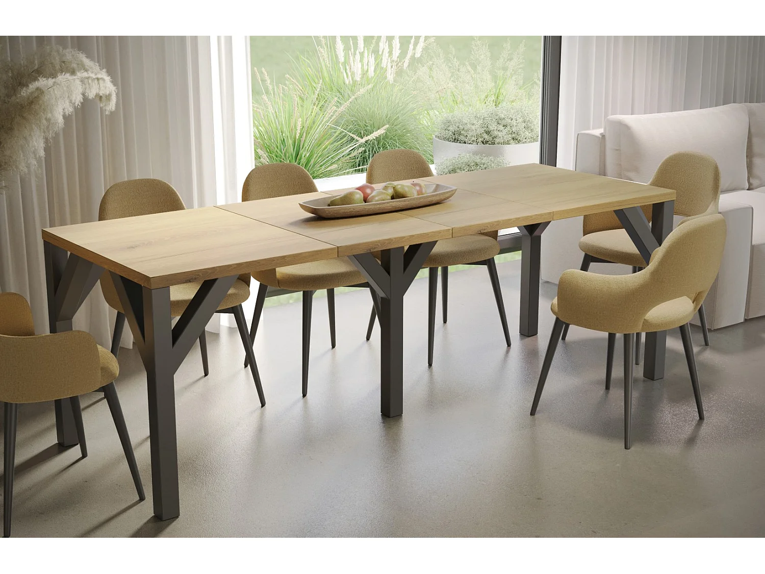 Stół rozkładany BALTIKA 130(240)x90 dąb natura