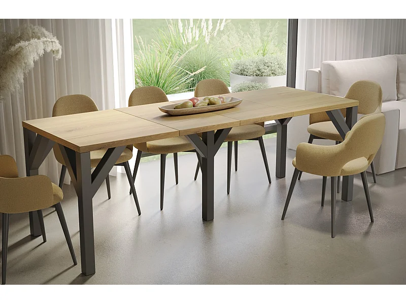 Stół rozkładany BALTIKA 130(240)x90 dąb natura