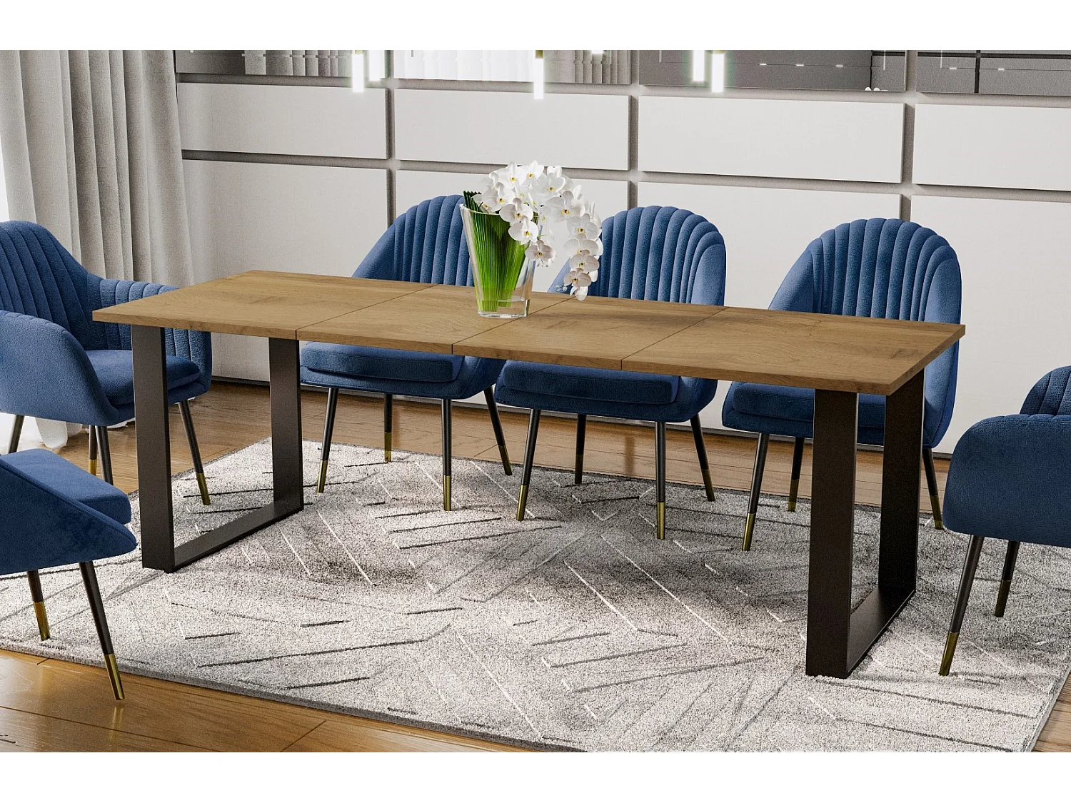 Esstisch Cora 130-210cm (Wotan Eiche)