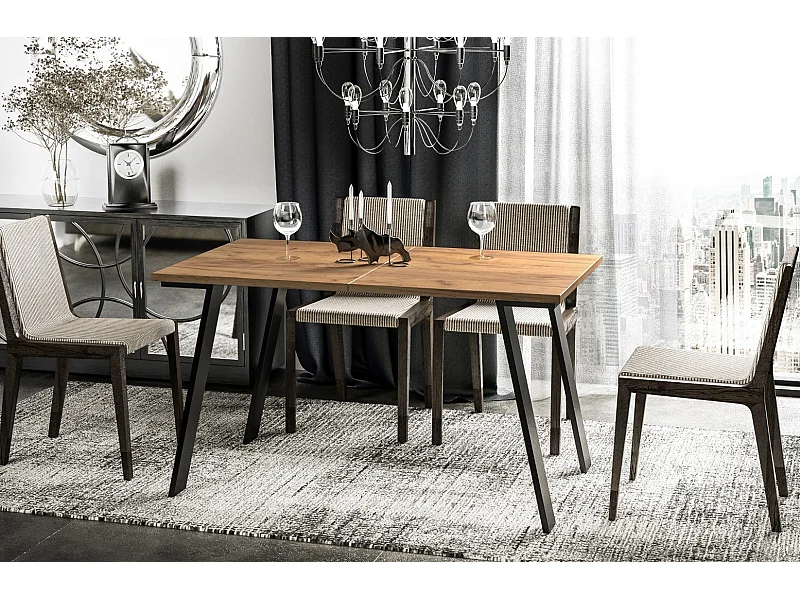 Stół rozkładany LIWIA 130(210)x80 dąb złoty craft