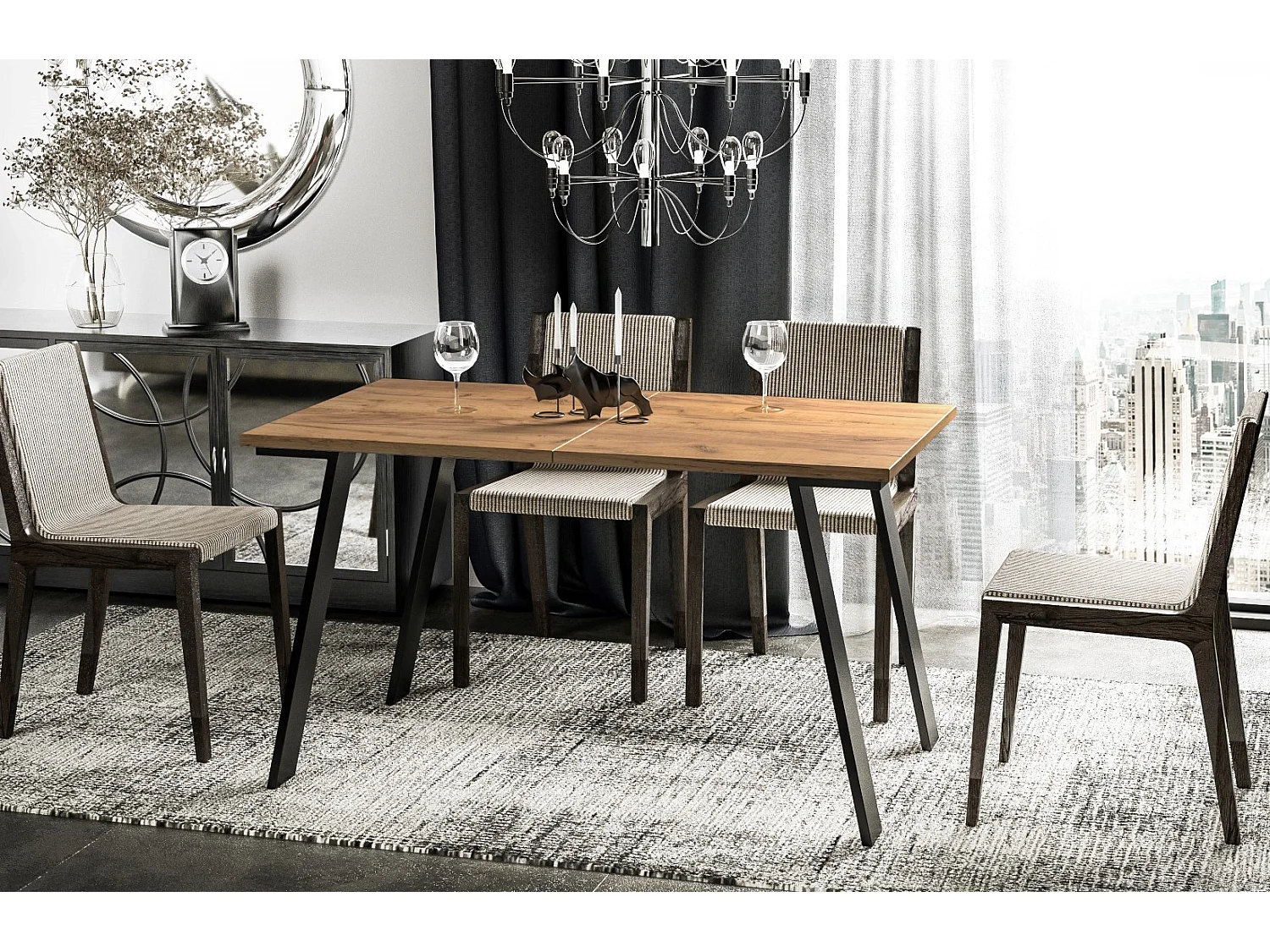 Esstisch Liwia 130-210 cm (Craft Eiche)