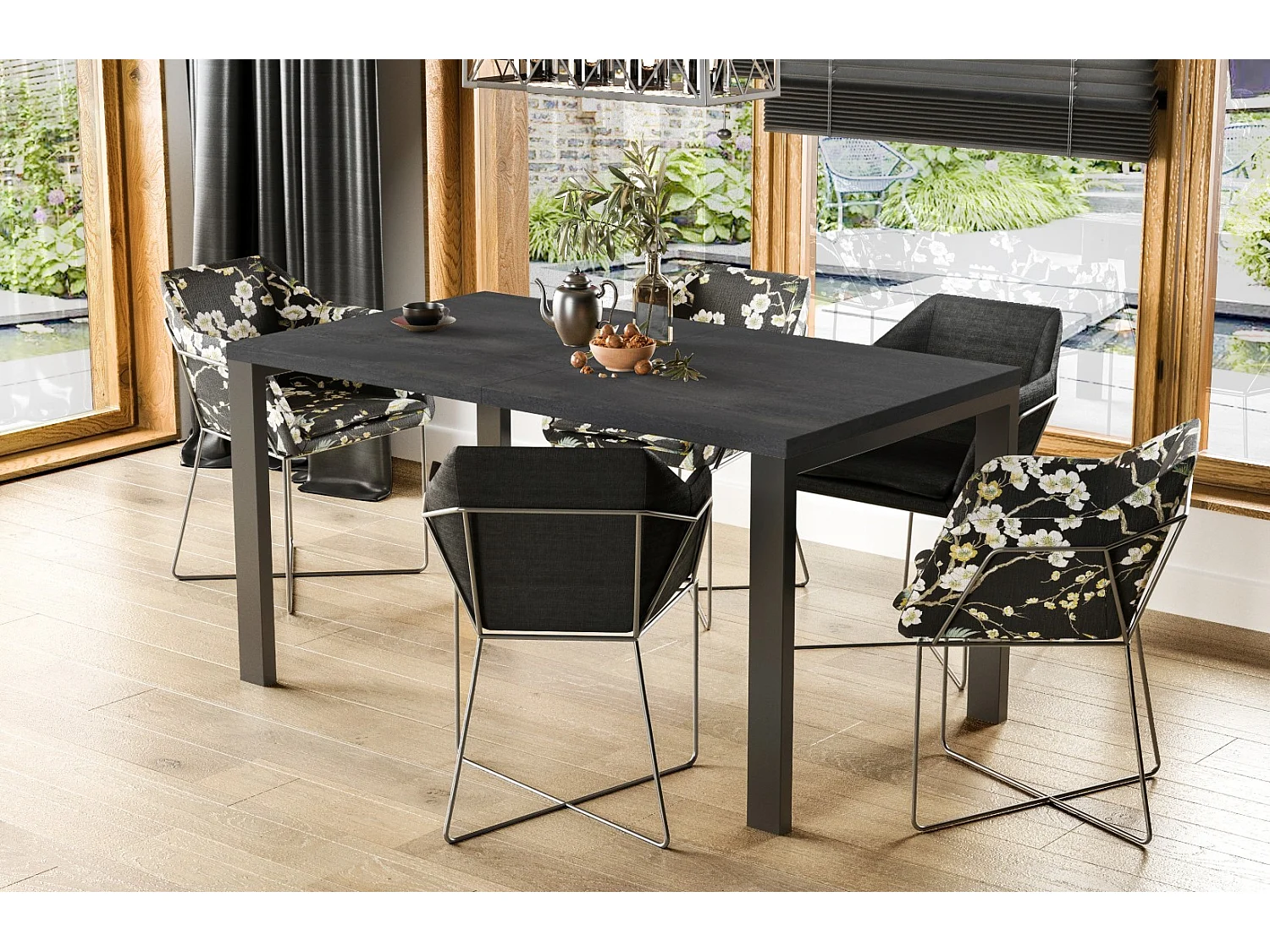 Esstisch Garant 130-265 cm (Beton D)