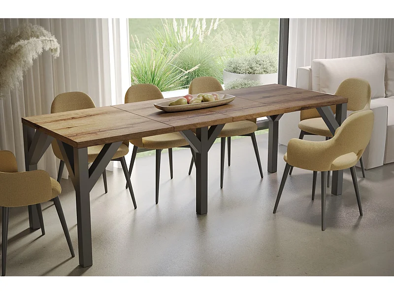 Stół rozkładany BALTIKA 130(240)x90 dąb monastery