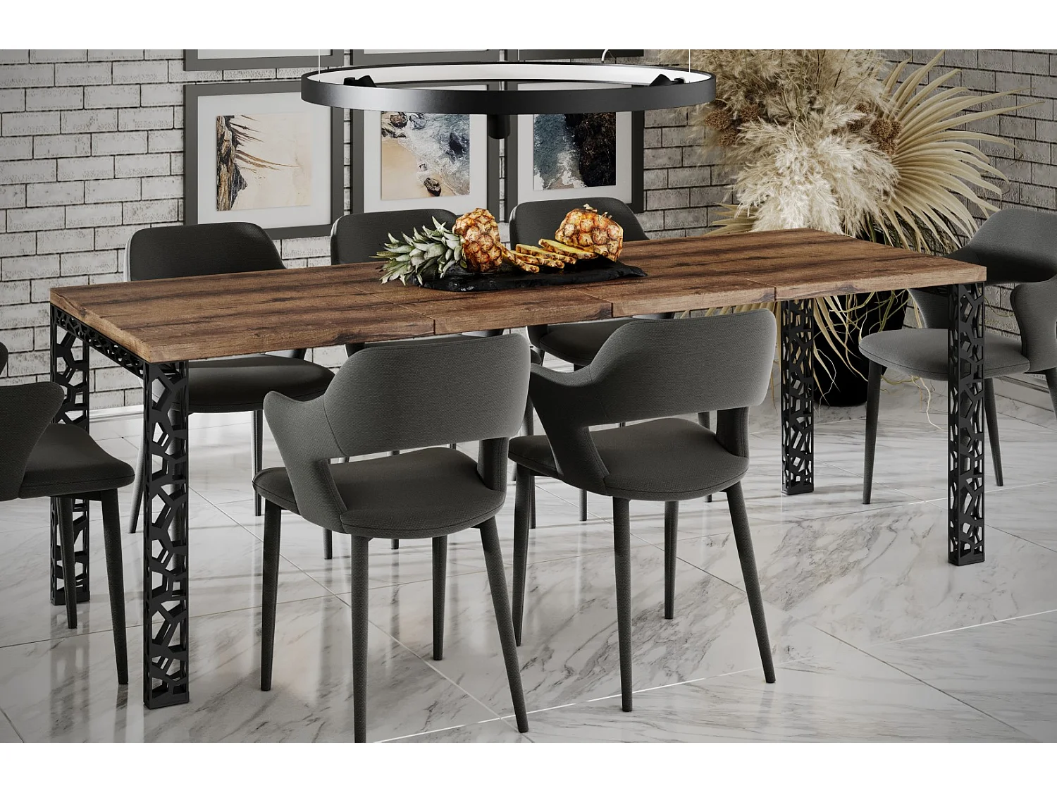 Stół rozkładany MATIO 130(220)x80 dąb monastery