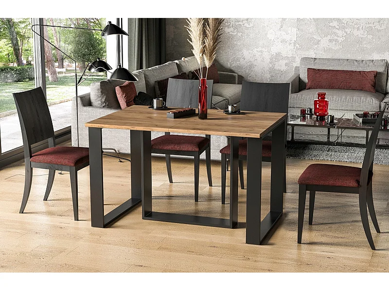 Stół rozkładany BORYS 130(250)x80 dąb złoty craft