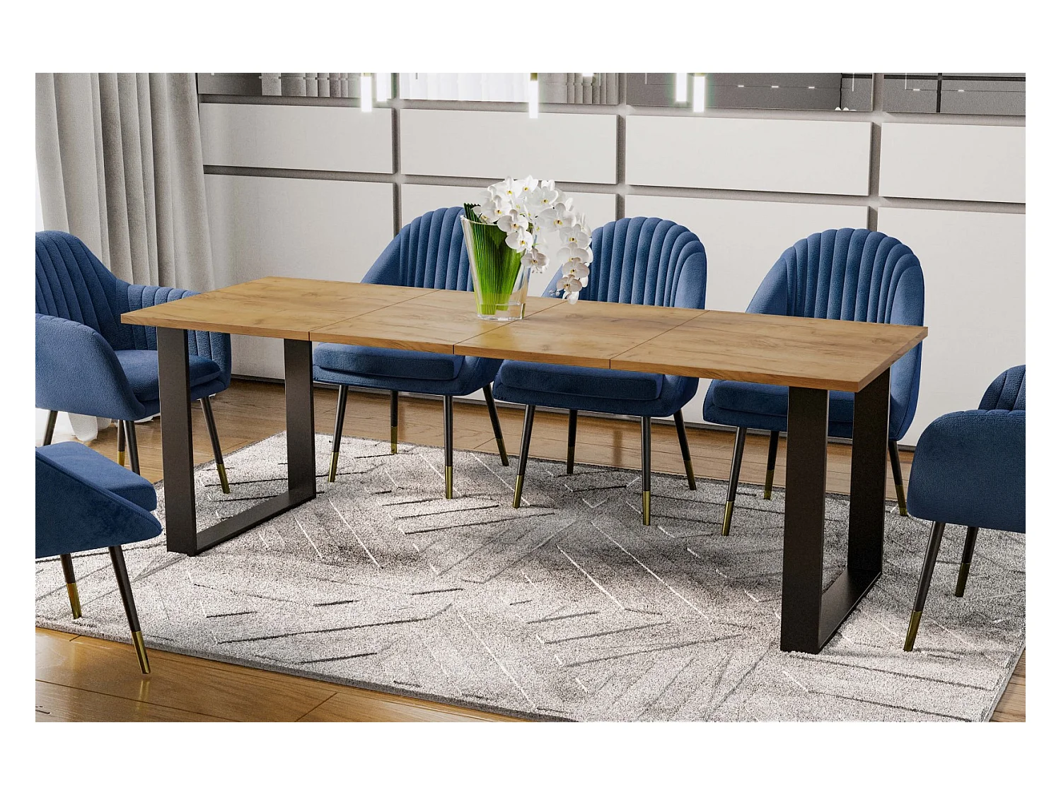 Esstisch Cora 130-210cm (Craft Eiche)