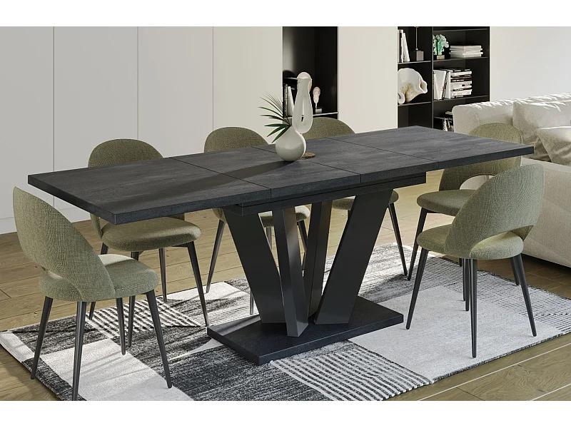 Esstisch Alex 130-210 cm (Beton D)