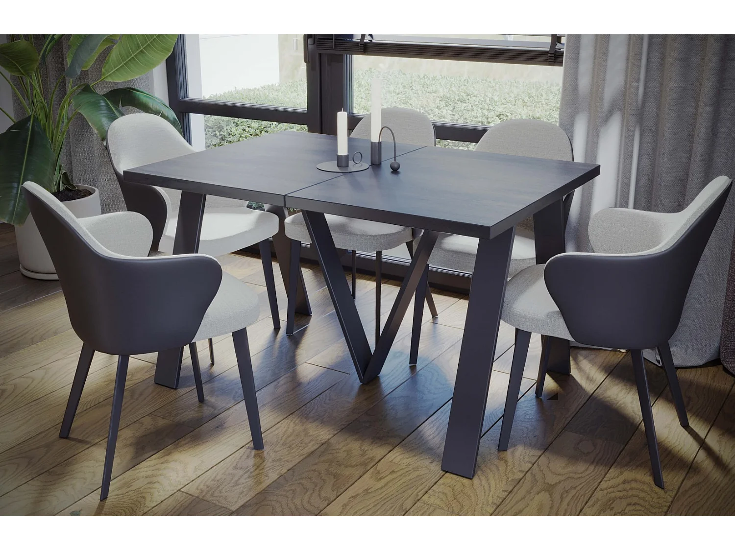 XXL Esstisch Lungo 130-405 ausziehbar