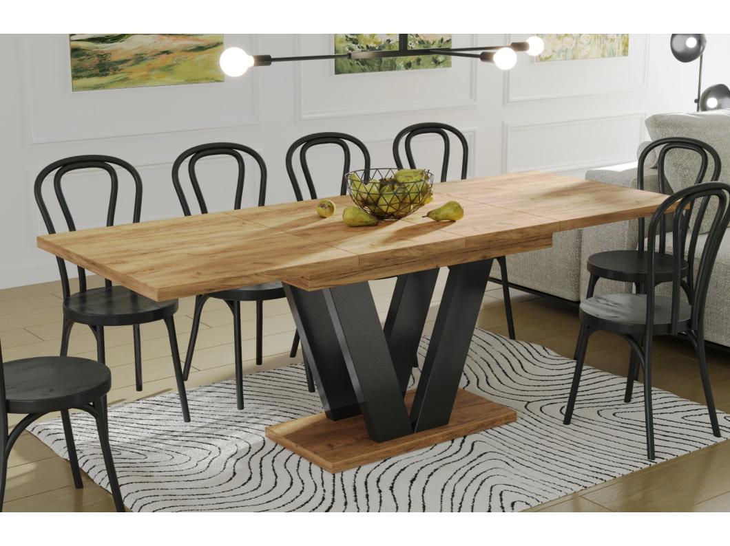 Stół rozkładany LARA 130(210)x80 dąb złoty craft