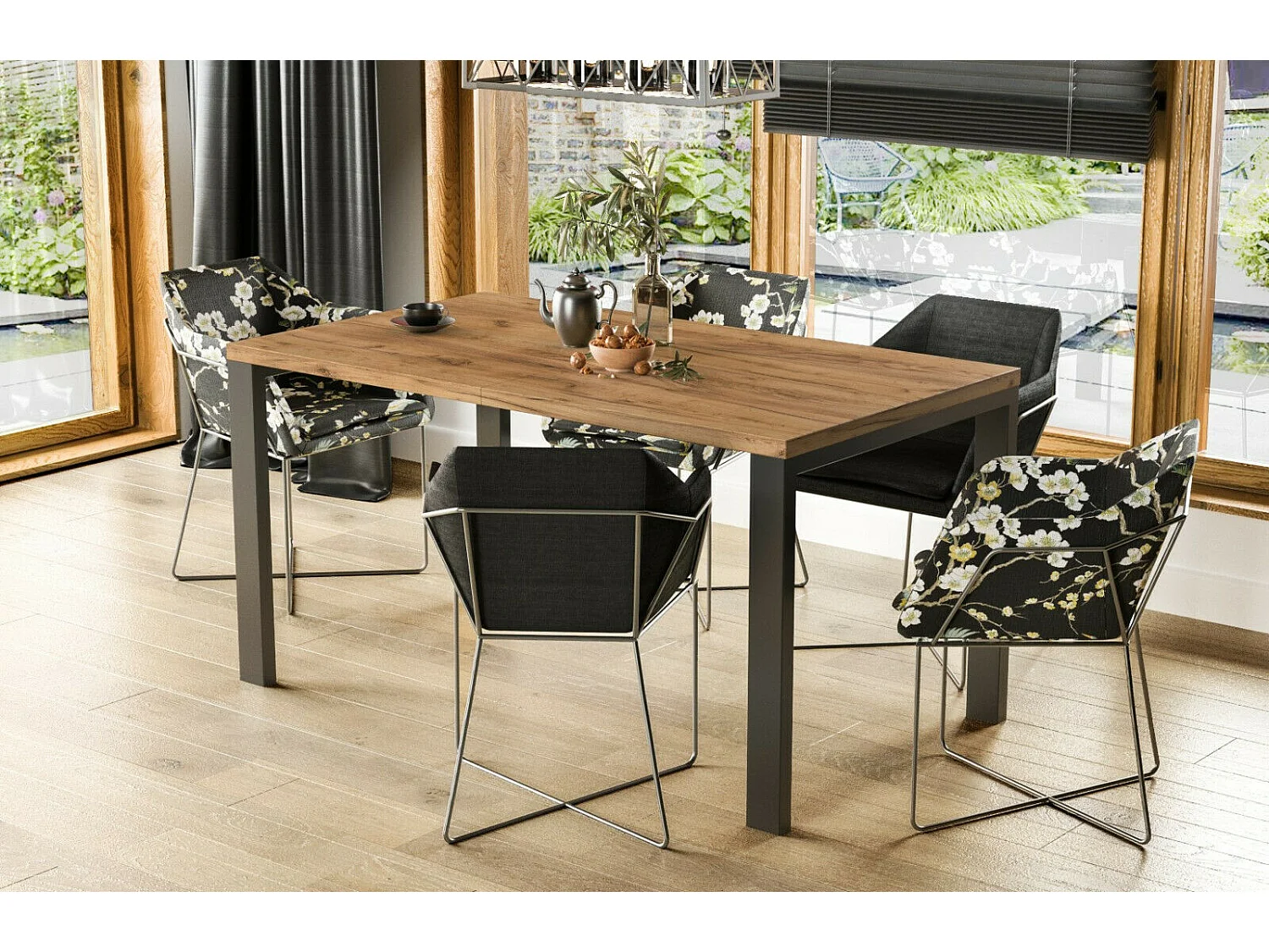 Stół rozkładany GARANT 130(220)x80 dąb złoty craft