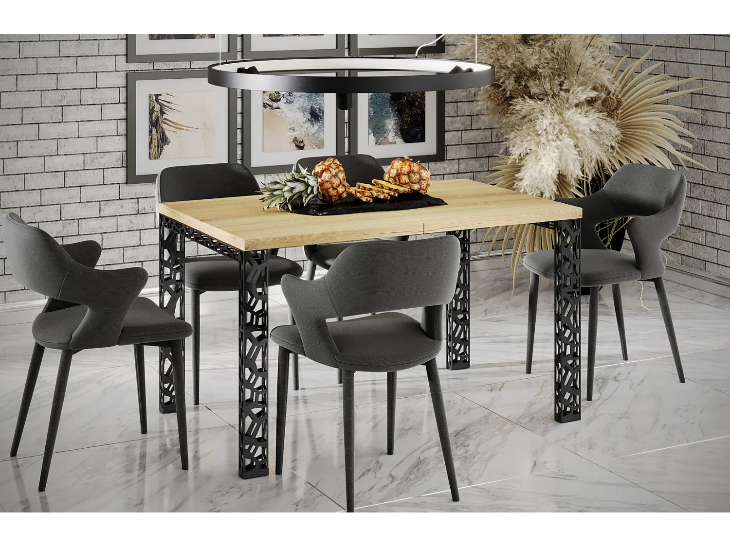 Esstisch Matio 80-215 cm (Natur)