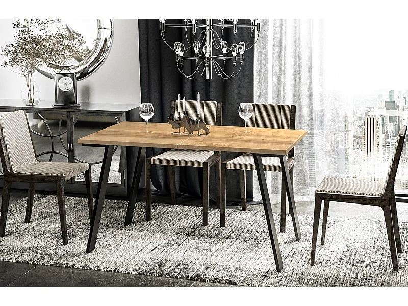 Stół rozkładany LIWIA 130(210)x80 dąb wotan