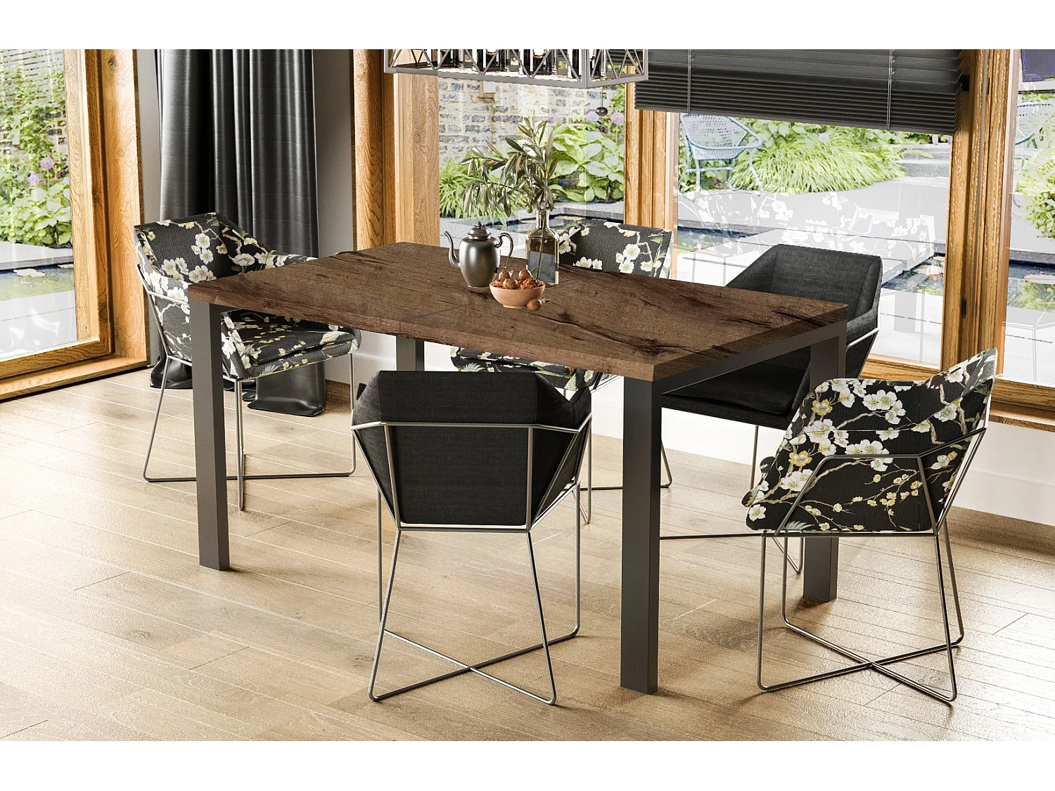 Stół rozkładany GARANT 130(220)x80 dąb monastery