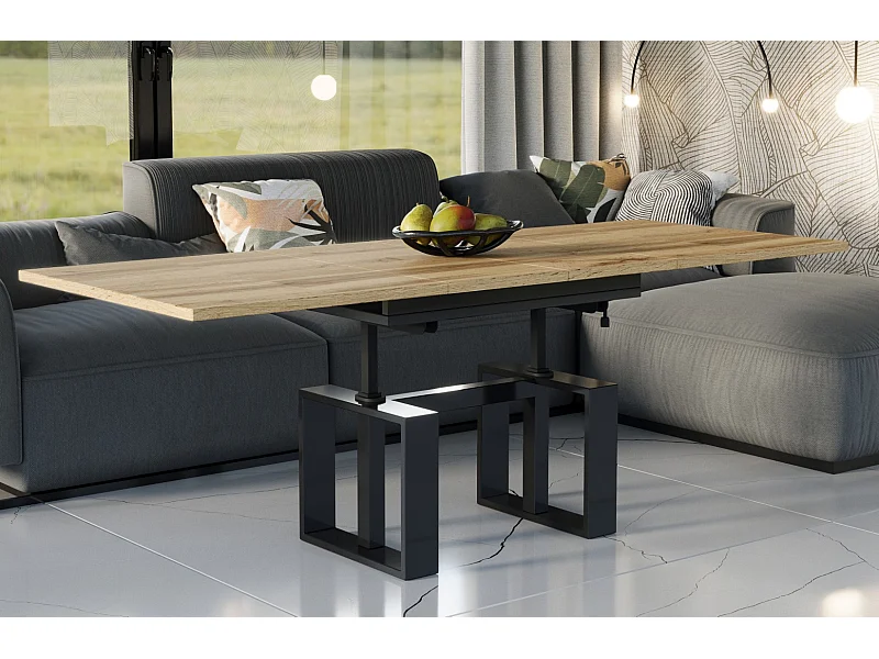 Ława rozkładana podnoszona EMPOLI 110(170)x65 dąb wotan