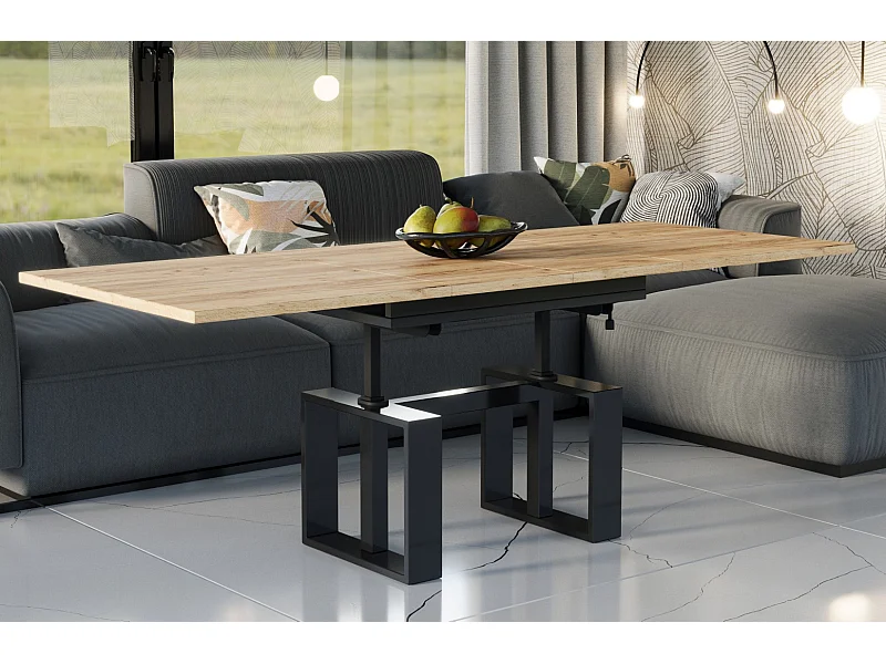 Ława rozkładana podnoszona EMPOLI 110(170)x65 dąb złoty craft