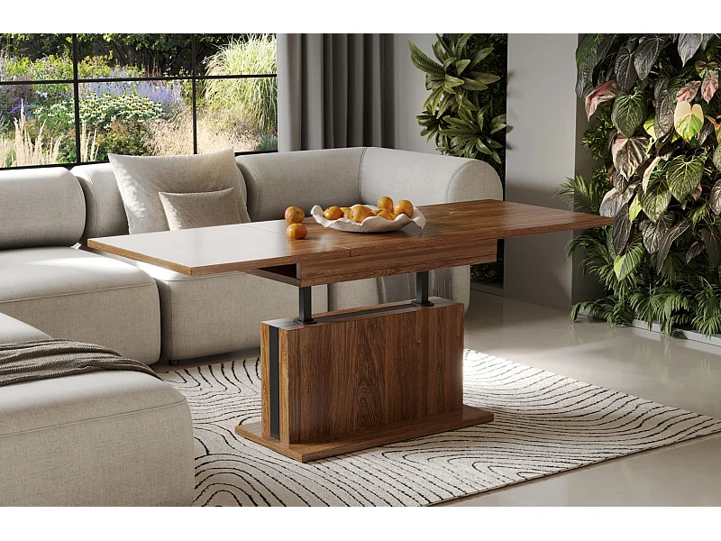 Ława rozkładana podnoszona SOLARIS 110(170)x65 dąb stirling