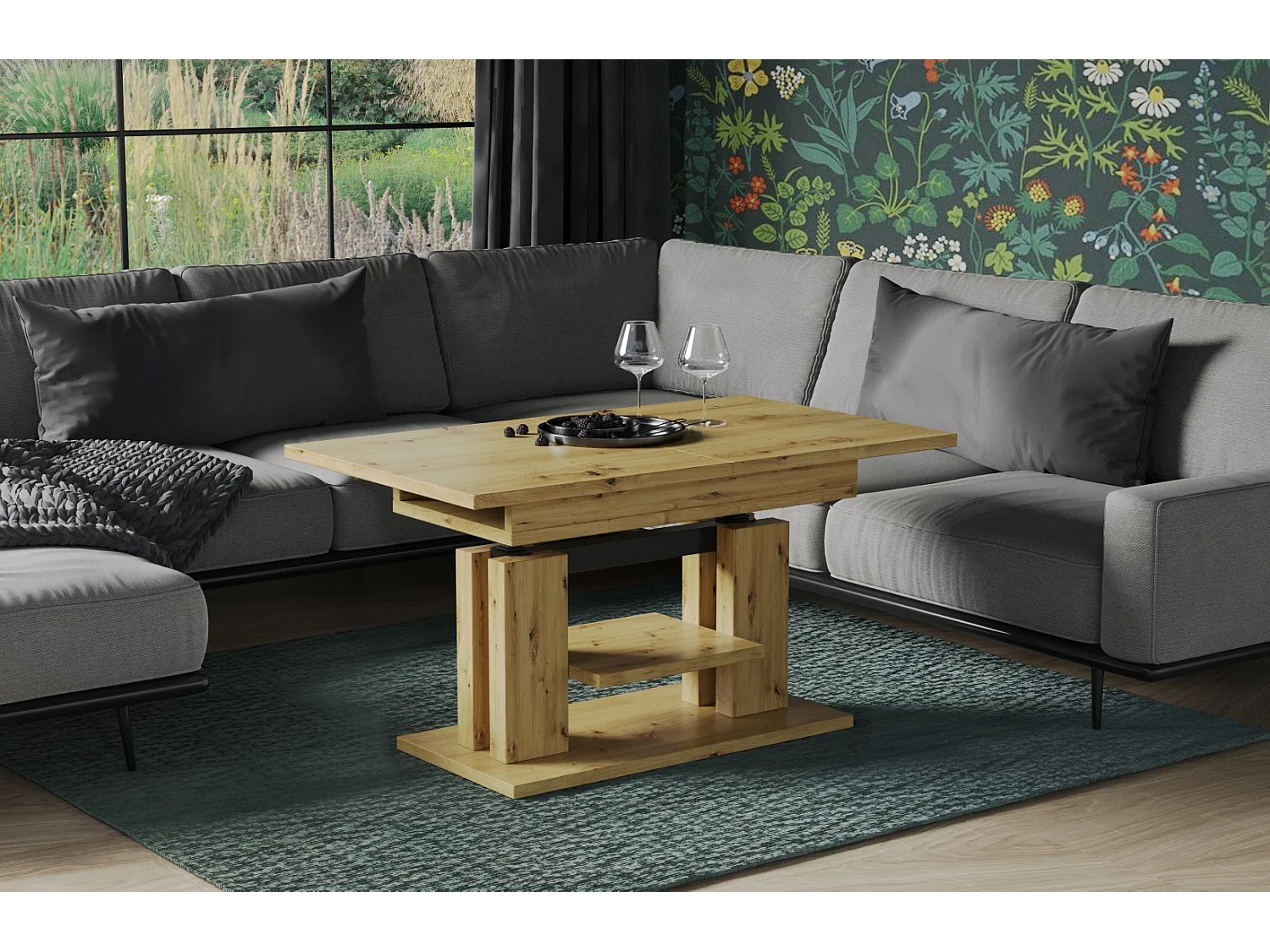 Couchtisch Iso 110-170 cm ausziehbar