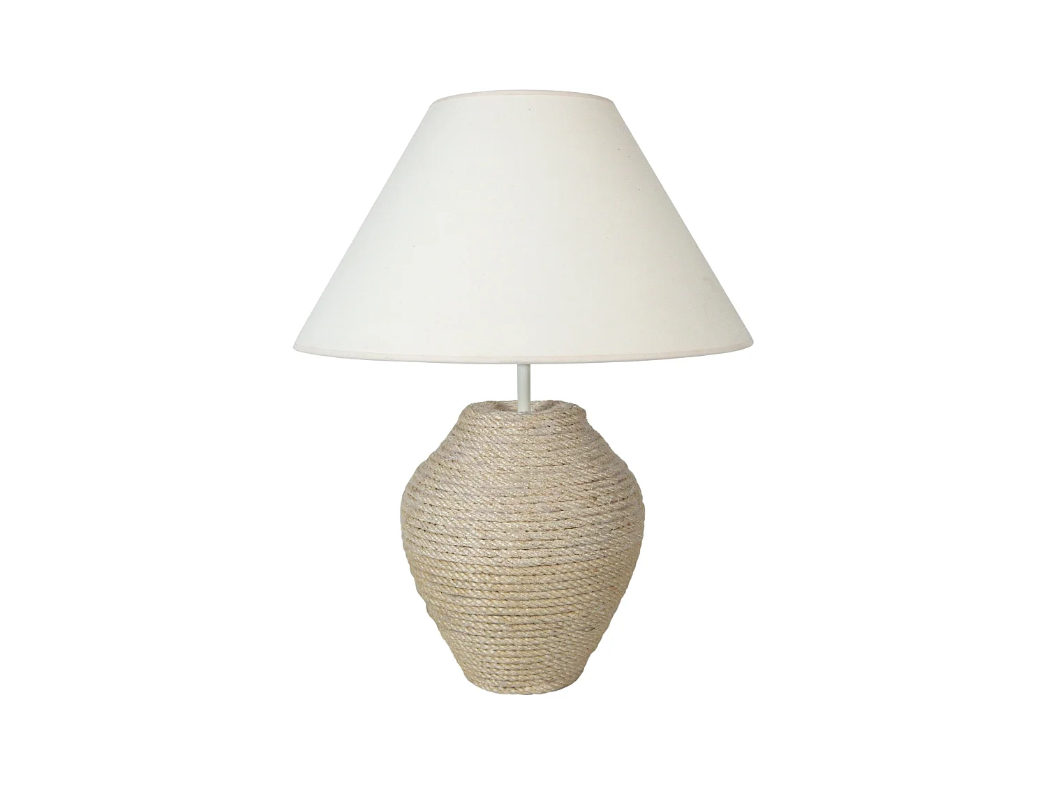 Lampe de Salon TOSEL ,sisal,naturel,H55xD45xP45cm
