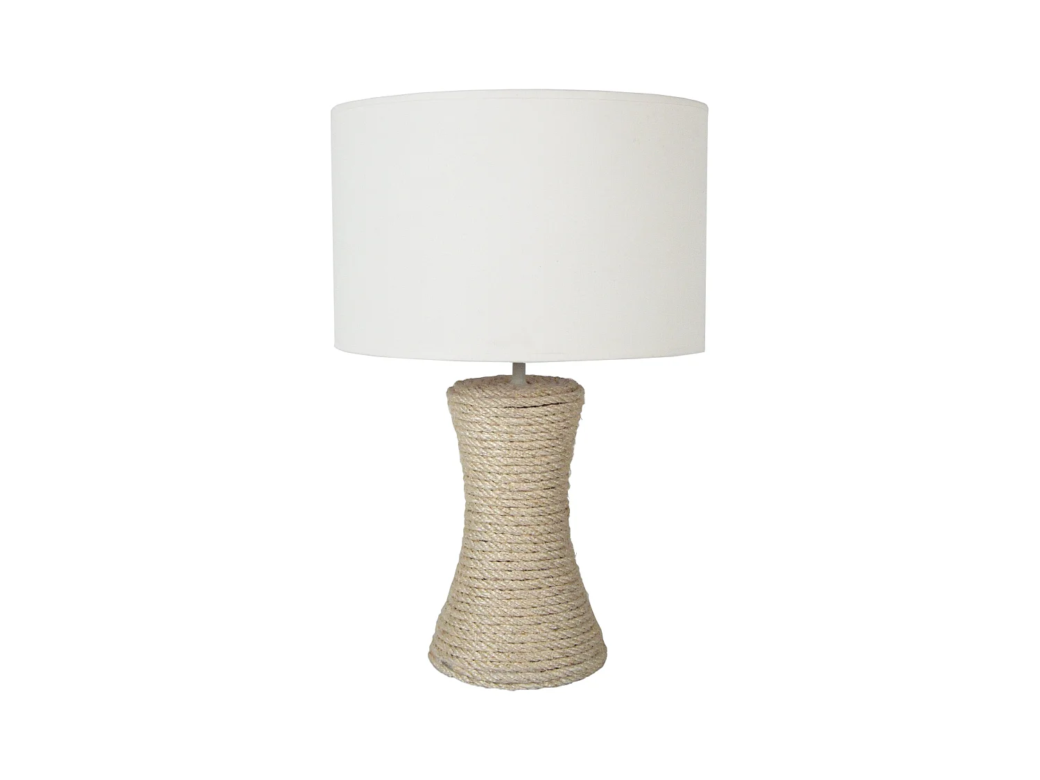 Lampe a Poser TOSEL ,sisal,naturel,H50xD30xP30cm
