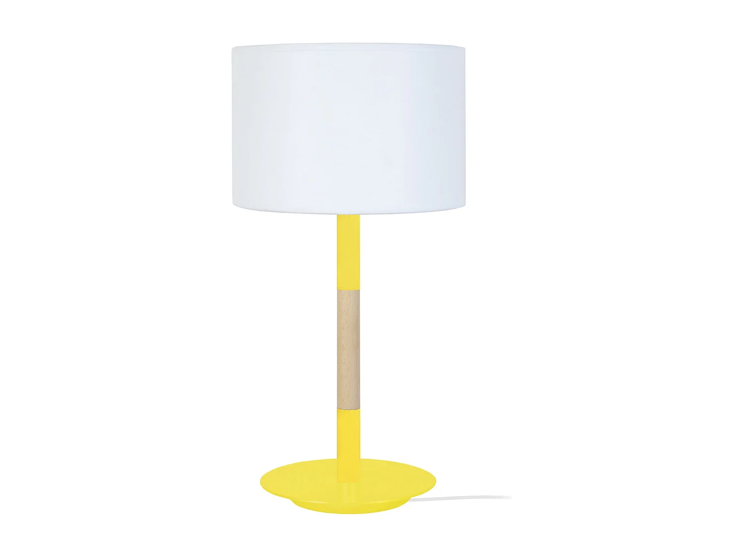 Candeeiro de mesa TOSEL TÉTRAÈDRE A madeira geométrico madeira natural D35 x  H30  cm