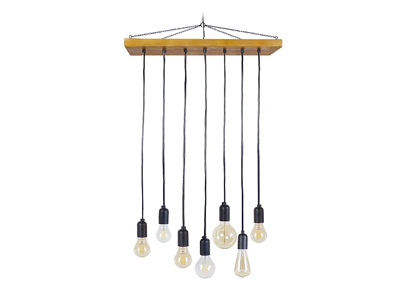 TACKS - Suspension grappe bois naturel