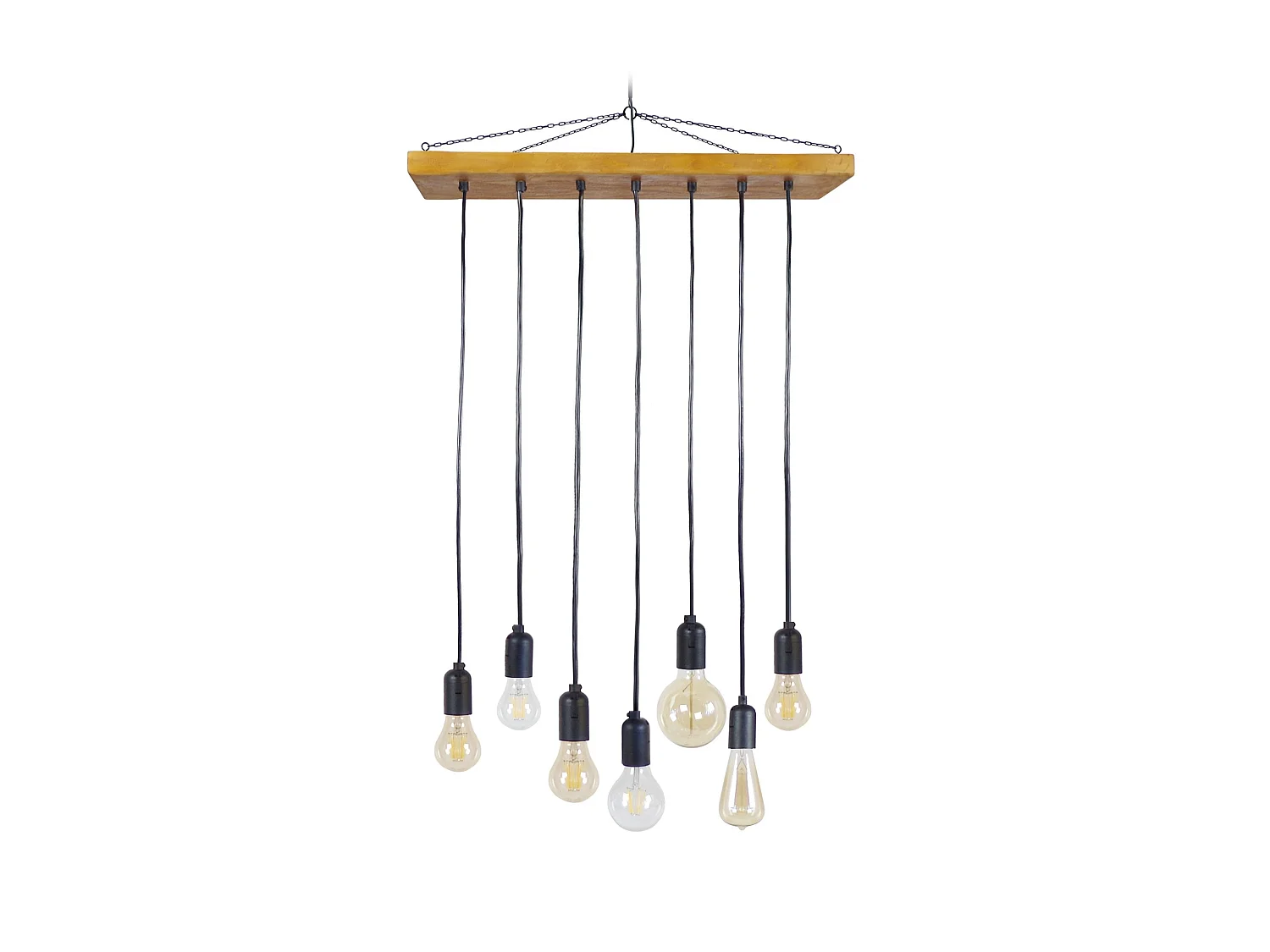 TACKS - Suspension grappe bois naturel