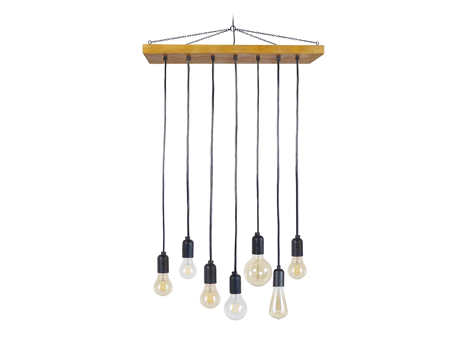 TACKS - Suspension grappe bois naturel