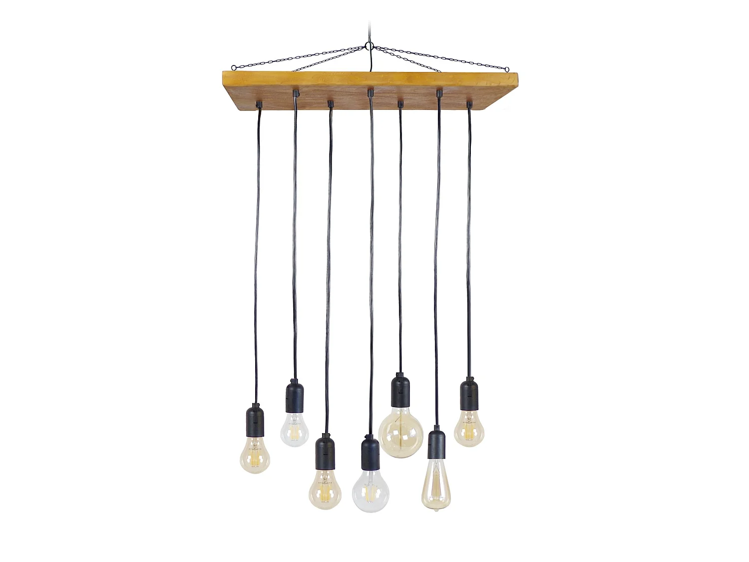 TACKS 7 - Suspension grappe bois foncé