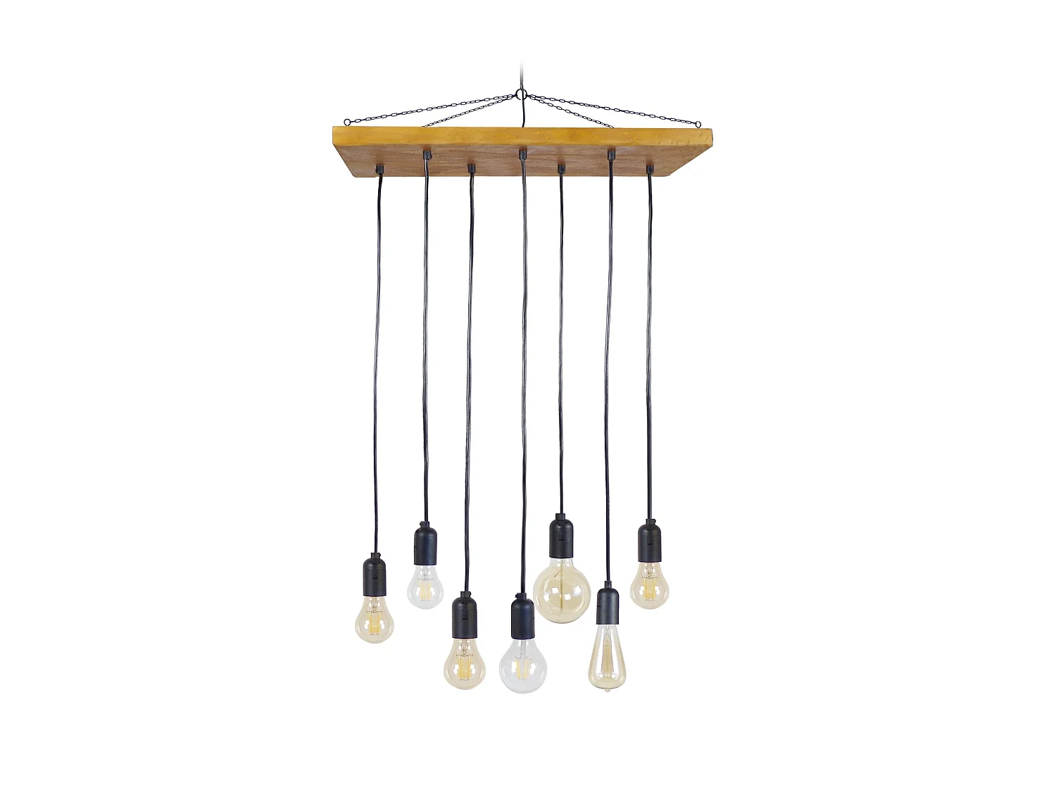 TACKS 7 - Suspension grappe bois foncé