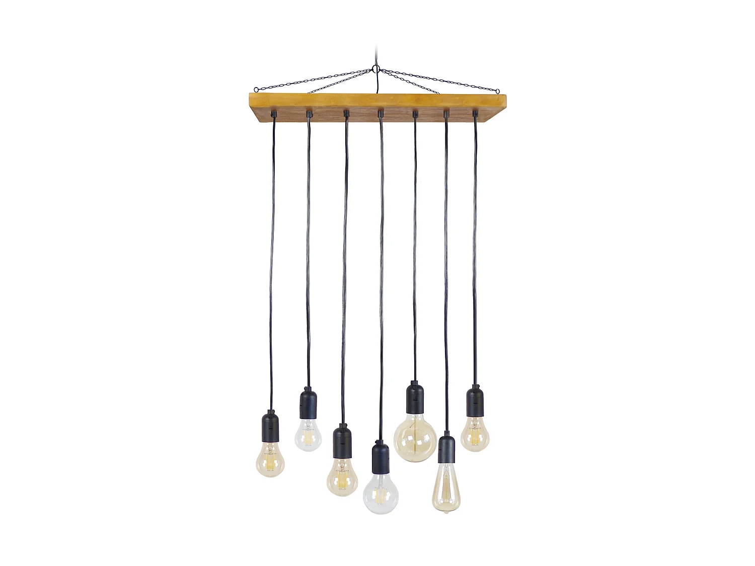TACKS - Suspension grappe bois naturel
