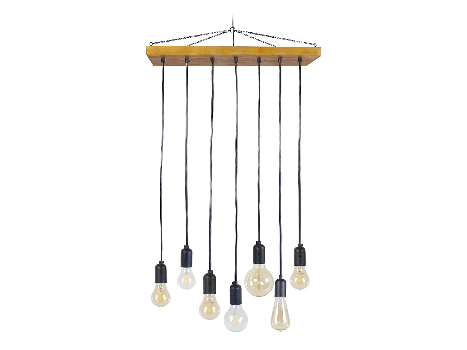 TACKS - Suspension grappe bois naturel